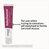 Fairhaven Health BabyDance Fertility Lubricant is for when trying to conceive pH matched to fertile cervical mucus.
