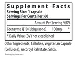 Fairhaven Health CoQ10 supplement facts.