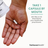 Fairhaven Health IsoFresh Vaginal Probiotic suggested use: take one capsule by mouth per day, or as directed by your healthcare practitioner.