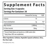 Fairhaven Health Myo + D-Chiro Inositol 120 ct supplement facts.
