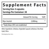Fairhaven Health Myo-Inositol supplement facts 120 ct.