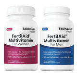 FertilAid Fertility Multivitamins for Women and Men by Fairhaven Health.