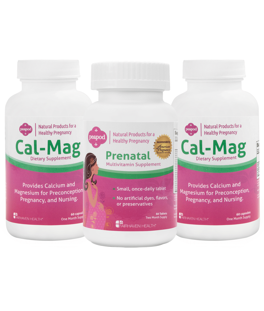 PeaPod Prenatal Vitamins & CalMag Supplements Bundle Fairhaven Health