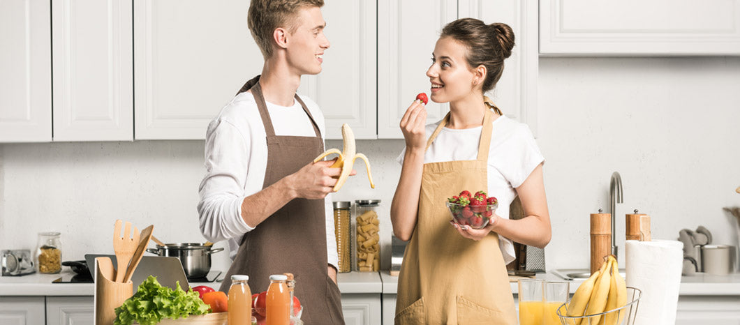 couple eating healthy for optimal fertility