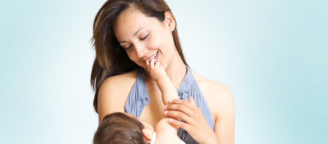 mom breastfeeding baby