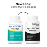 Fairhaven Health Myo + D-Chiro Inositol 240 capsules new look, same trusted product.
