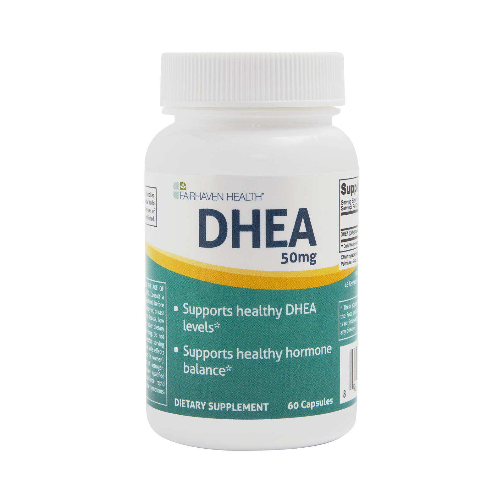 DHEA for Natural Hormone Balance in Men and Women, 25 mg Capsules