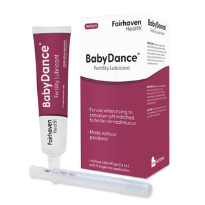 Fairhaven Health BabyDance Fertility Lubricant with applicators.