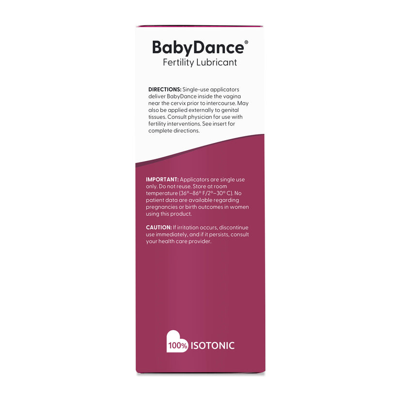 Fairhaven Health BabyDance Fertility Lubricant with applicator packaging. 
