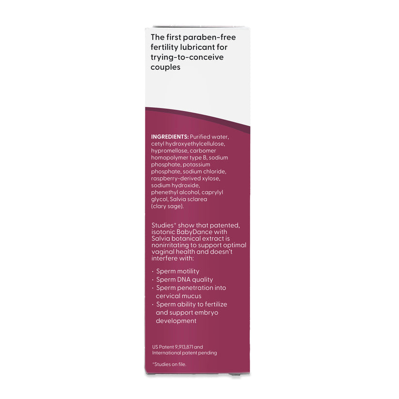 Fairhaven Health BabyDance Fertility Lubricant outer packaging.