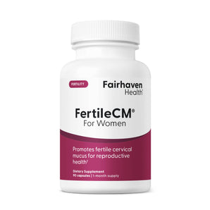 Fairhaven Health FertileCM for Women's Fertility supplement.