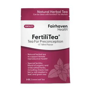 Fairhaven Health FertiliTea for preconception.