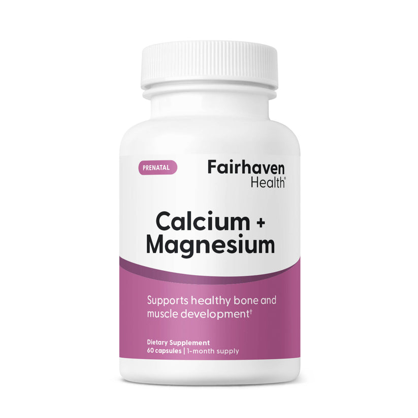 Fairhaven Health Calcium + Magnesium prenatal supplement.