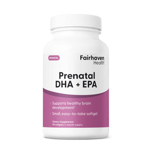 Fairhaven Health Prenatal DHA + EPA supplement. 