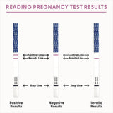 How to read pregnancy test results on BFP Pregnancy Test Strips by Fairhaven Health.