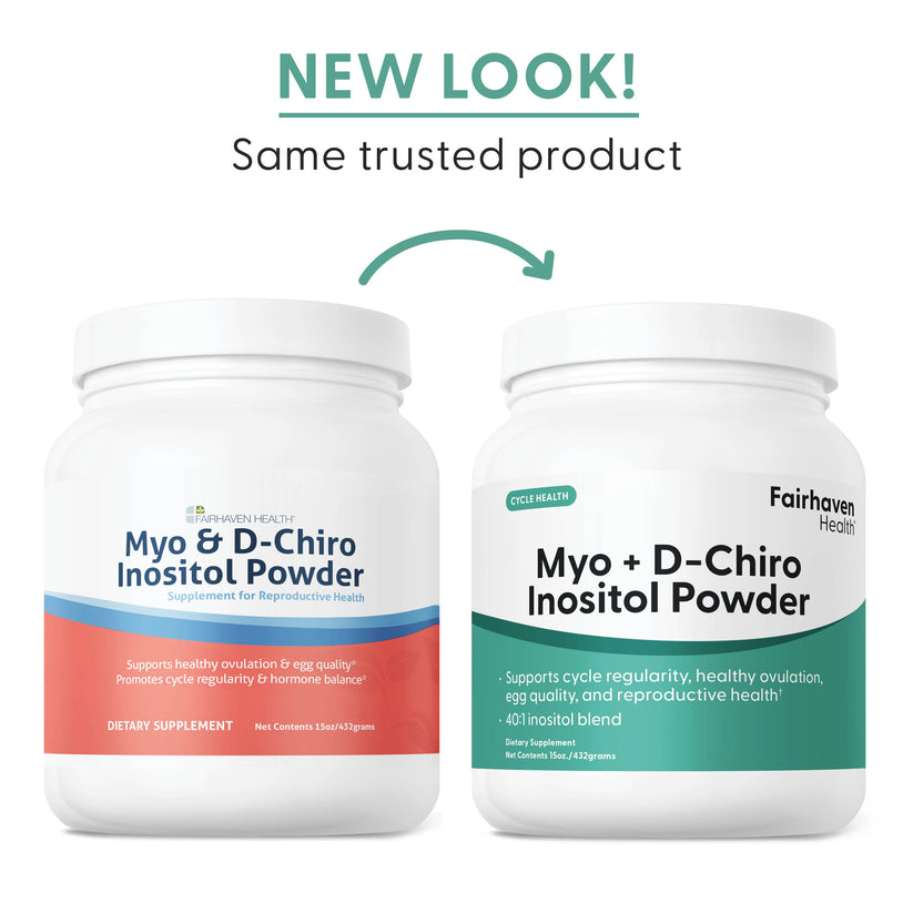 Myo + D-Chiro Inositol Powder new look, same trusted product.