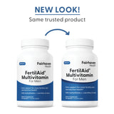 Fairhaven Health FertilAid® Multivitamin For Men new look, same trusted product.