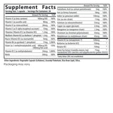Fairhaven Health Menopause Multivitamin Essentials supplement facts.