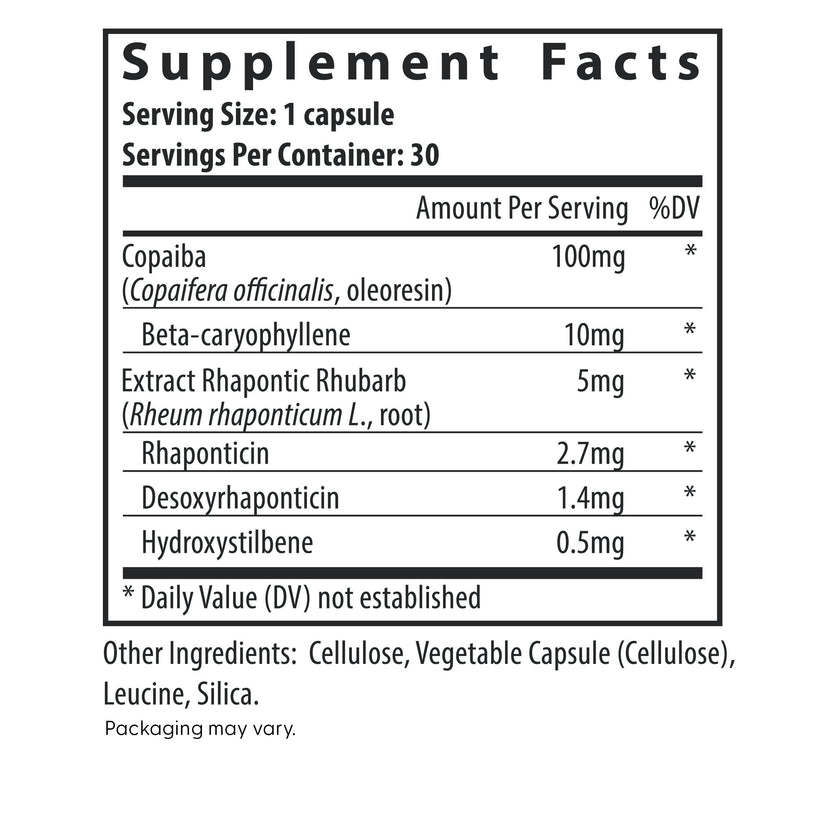 Fairhaven Health Complete Menopause Relief supplement facts.
