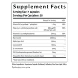 Fairhaven Health PQQ+ Myo + D-Chiro Inositol supplement facts.