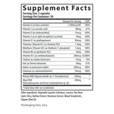 Fairhaven Health Postnatal Multivitamin supplement facts.