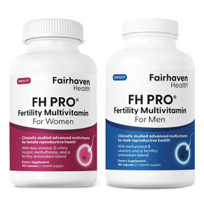 FH Pro Fertility Multivitamins for Women and Men by Fairhaven Health.