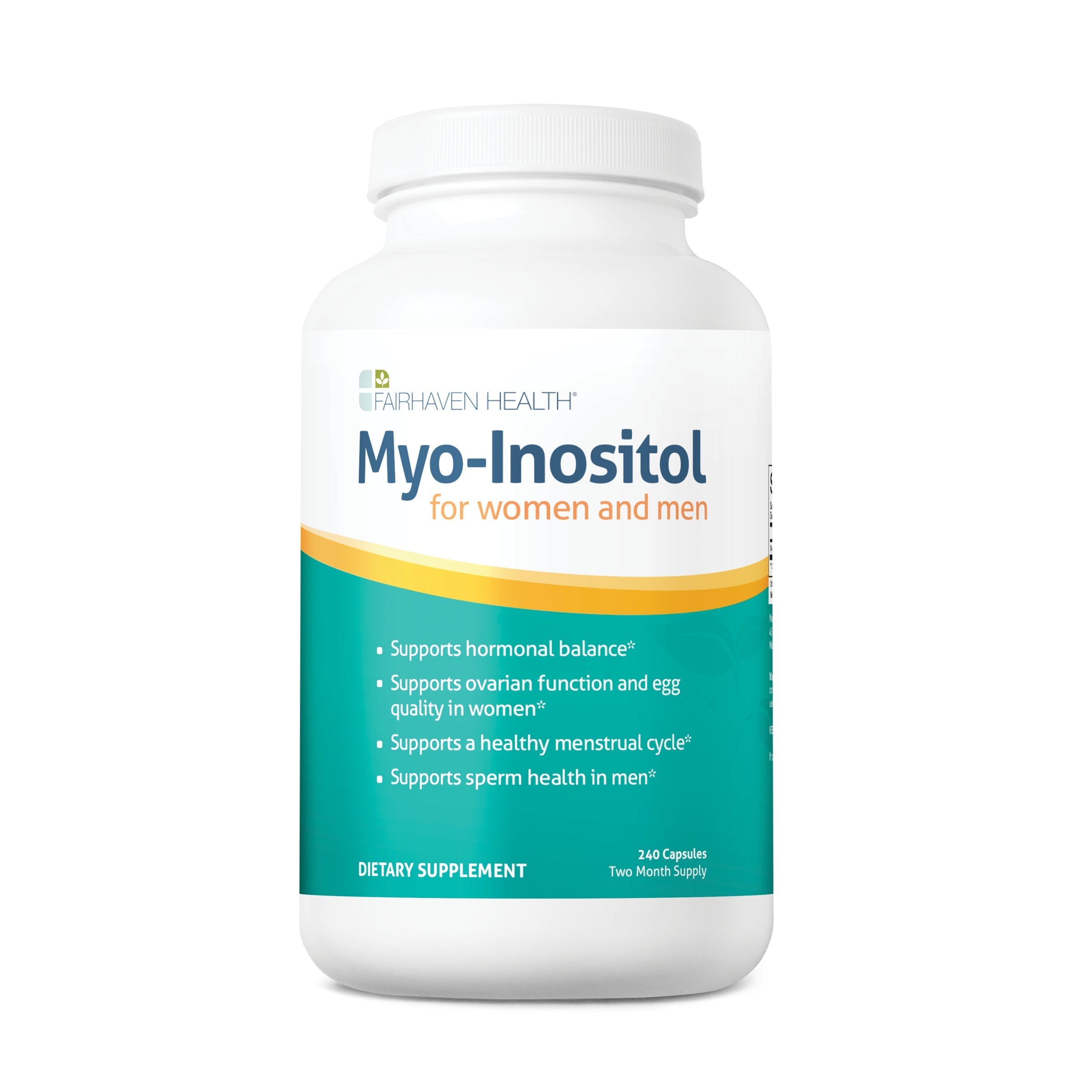 Myo-Inositol for Couples Fertility 240 capsule bottle