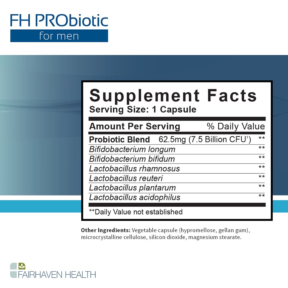FH PRObiotic Supplement Facts Panel