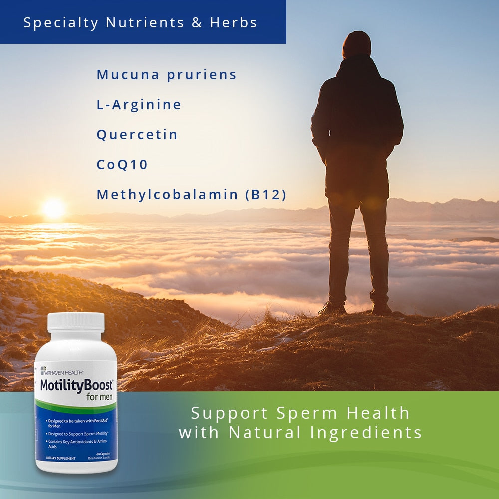 MotilityBoost for Men - Support Sperm Health w/ Natural Ingredients