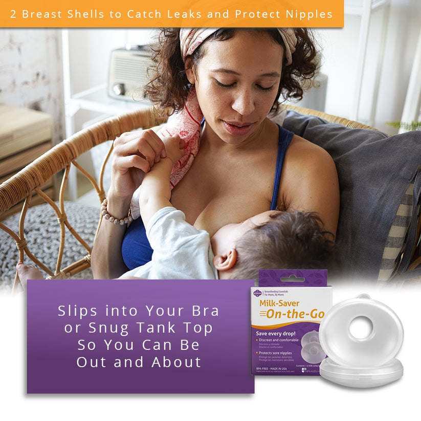 Milk-Saver on the Go - 2 Breast Shells to Catch Leaks and Protect Nipples