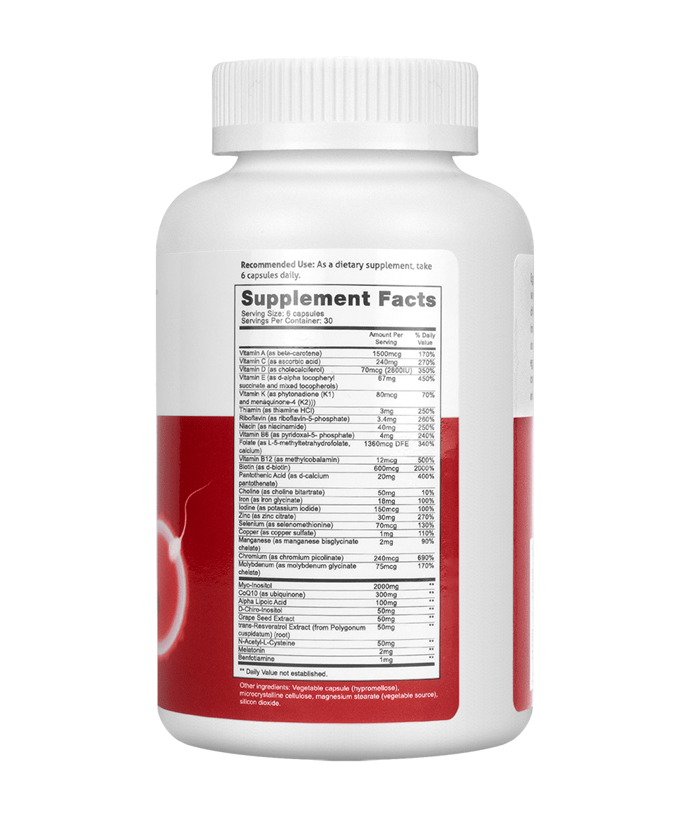FH Pro for Women Supplement Facts