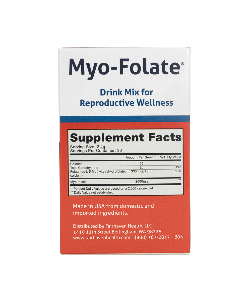 Myo-Folate Supplement Facts